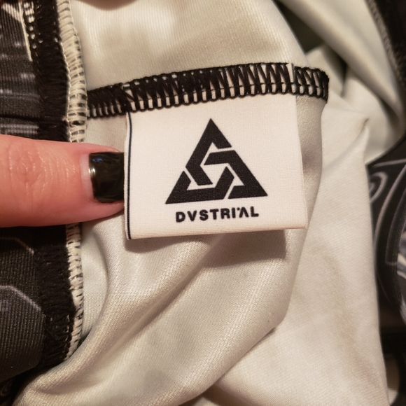 Dvstrial Dystopian Future Streetwear Cyberpunk Pencil Skater Skirt - Picture 2 of 10